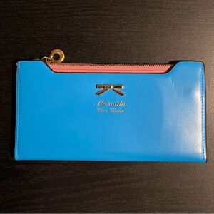 Blue and Pink Women's Wallet